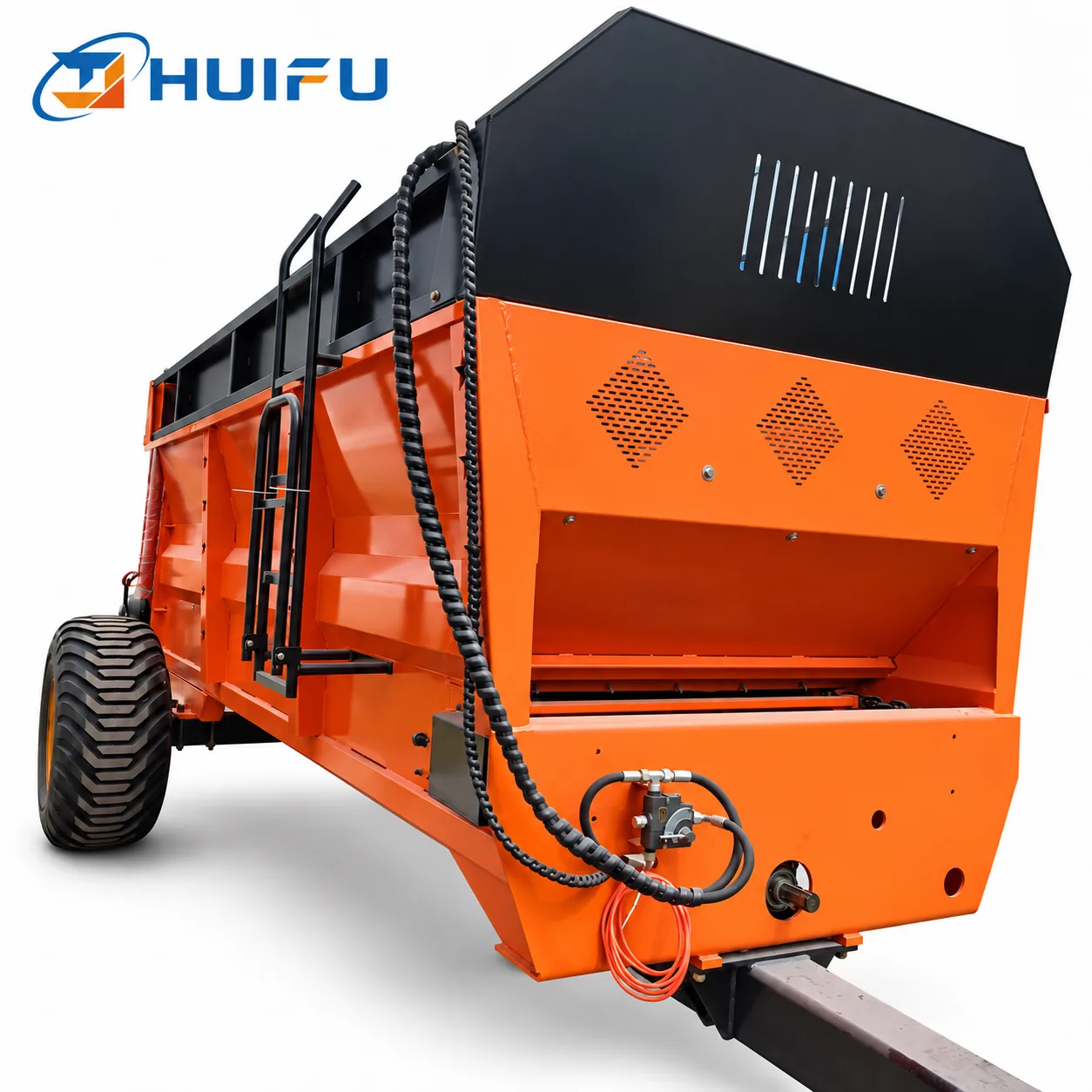 HUIFU 10m³ Twin Vertical Auger Manure Spreader main view
