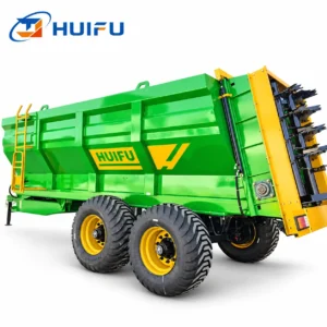 HUIFU 16m³ Hydraulic Trailed Twin Vertical Auger Manure Spreader main view