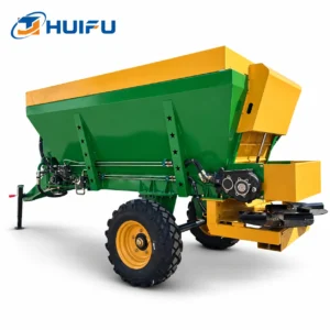 HUIFU 3m³ hydraulic trailed dual-disc manure spreader main view