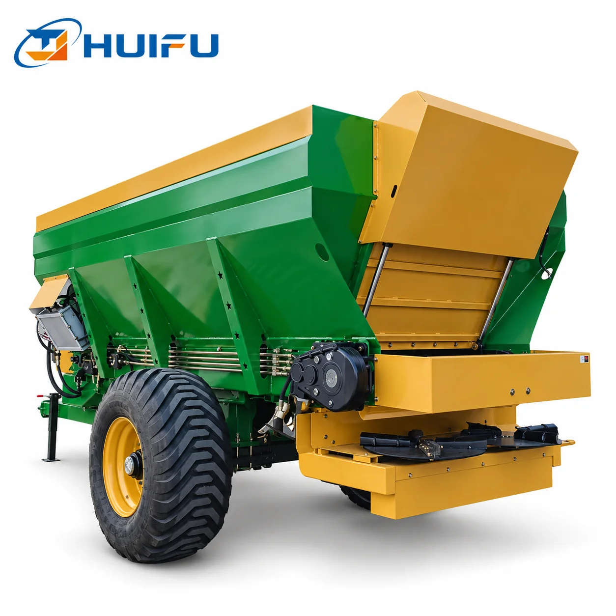 HUIFU 12m³ Hydraulic Trailed Dual-Disc Manure Spreader view 2