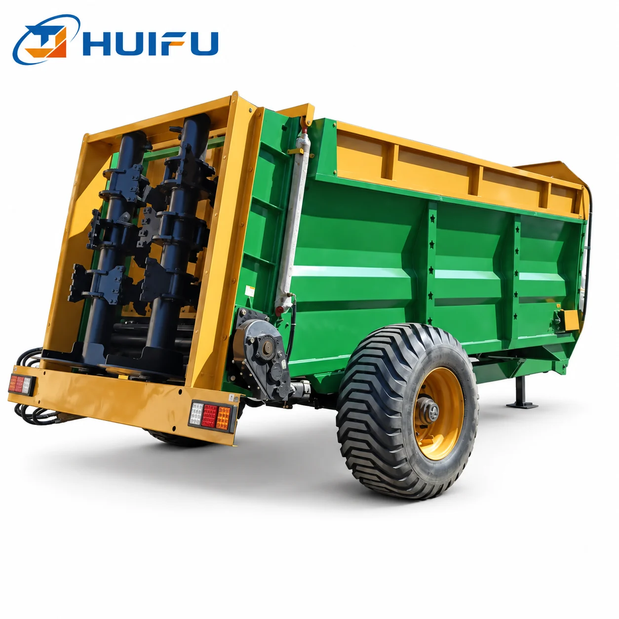 HUIFU 12m³ Twin Vertical Auger Manure Spreader view 2