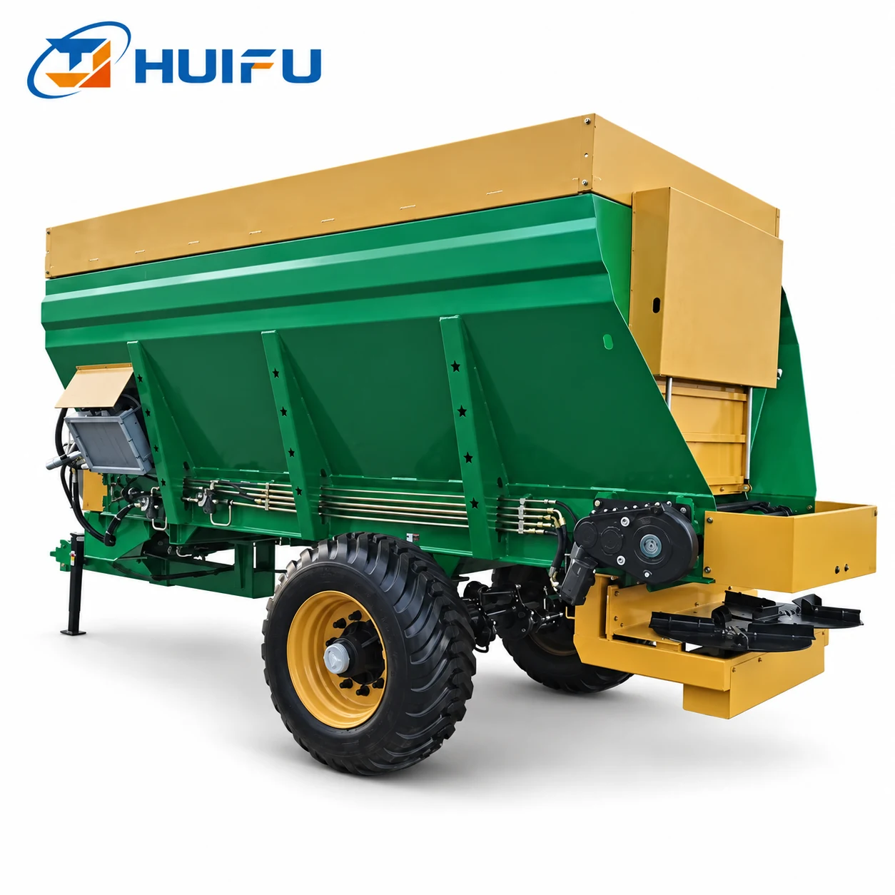 HUIFU 10m³ Hydraulic Trailed Dual-Disc Manure Spreader view 3