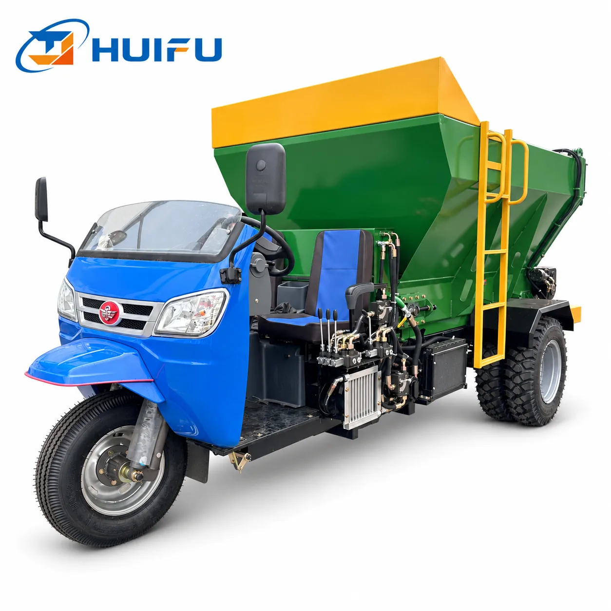 HUIFU 3m³ Xiangyunhu Chassis Manure Spreader view 3