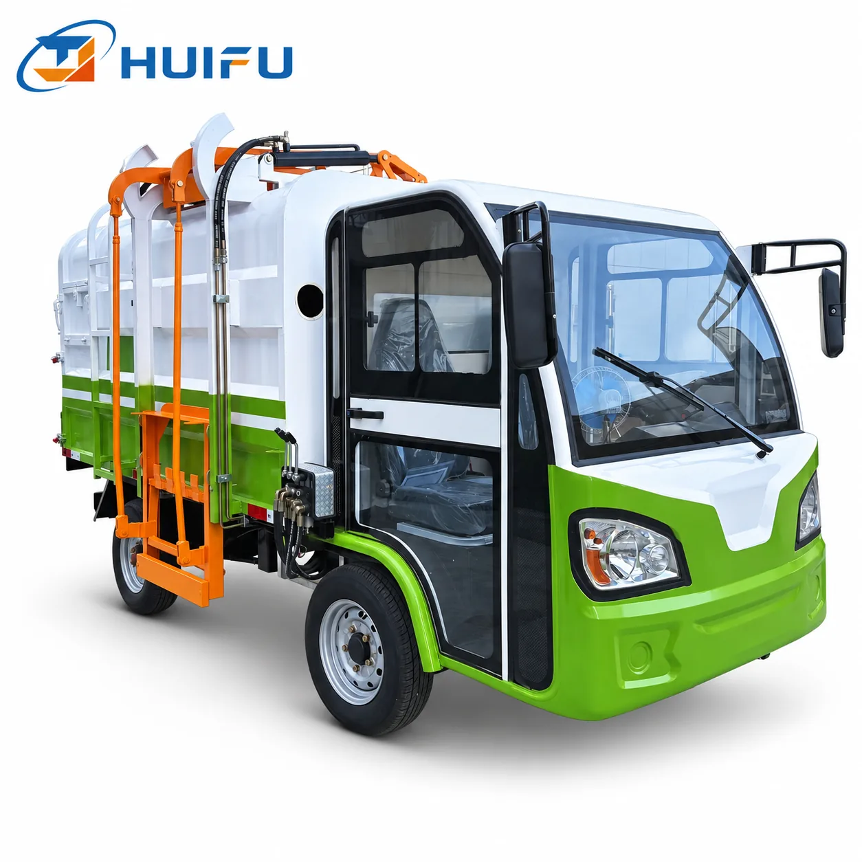 HUIFU 5m³ Electric Four-Wheel Bin-Lifting Garbage Collection Vehicle view 3